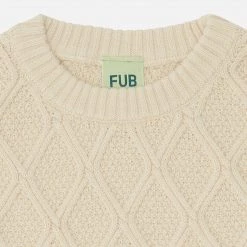 FUB SALE Organic Cotton Texture Vest - Ecru 7 FUB SALE Organic Cotton Texture Vest - Ecru