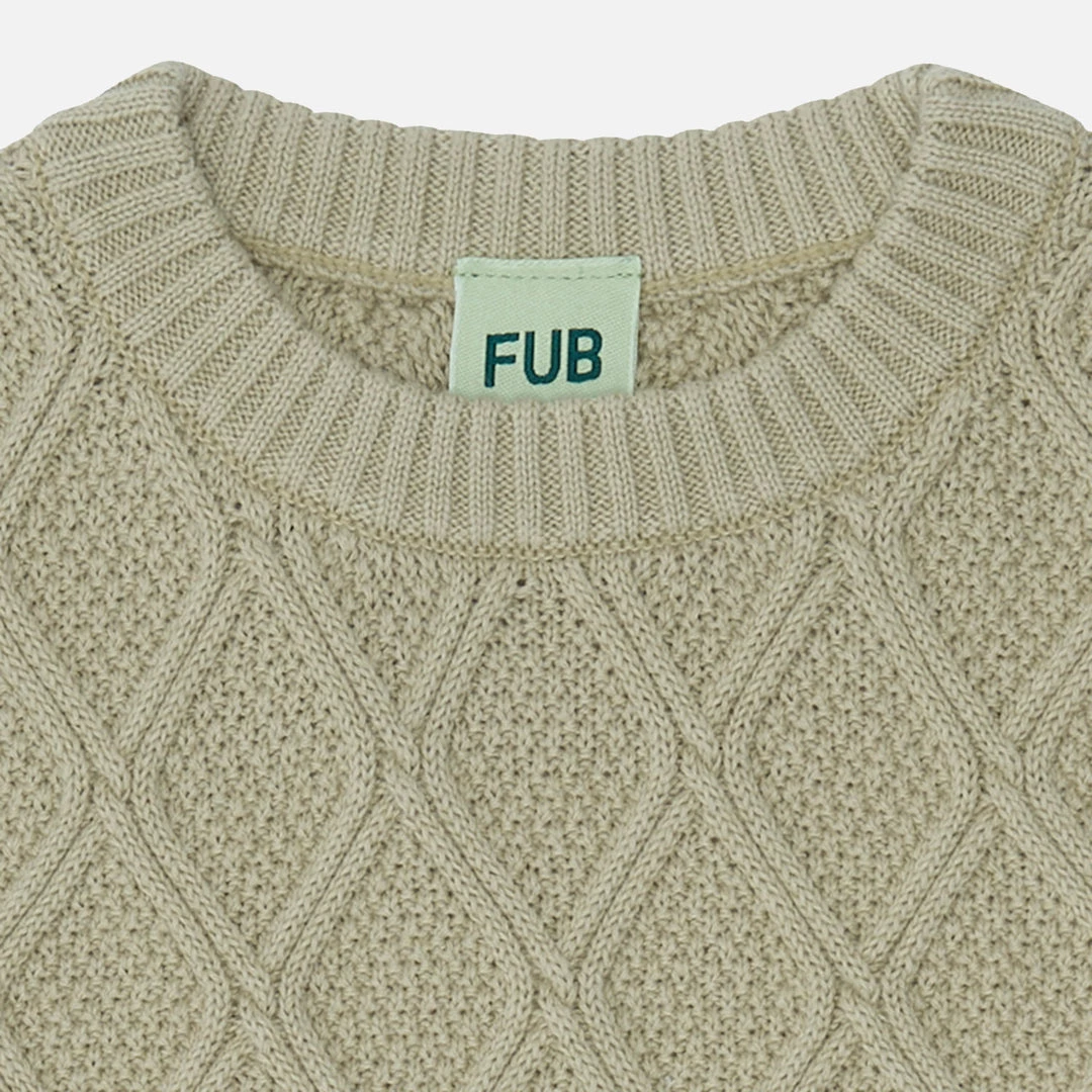 FUB SALE Organic Cotton Texture Vest - Elm 4 FUB SALE Organic Cotton Texture Vest - Elm