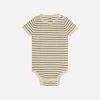 FUB SALE Organic Cotton Stripe Body - Ecru/Sage