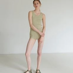 FUB Women's Organic Cotton Wide Rib Camisole - Elm SALE
