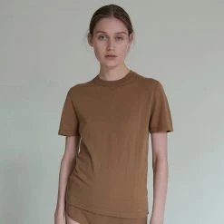 FUB Women's Organic Cotton Classic Tee - Camel SALE