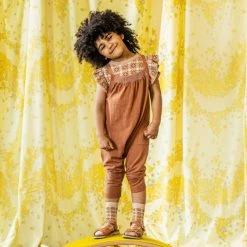 Mabli SALE Cotton/Linen Rhossili Playsuit - Jasper