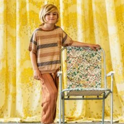 Mabli Cotton/Linen Deckchair Tee - Putty SALE