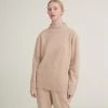 FUB Women’s Lambswool Turtleneck Sweater - Oatmeal Outlet 1 FUB Women’s Lambswool Turtleneck Sweater - Oatmeal Outlet