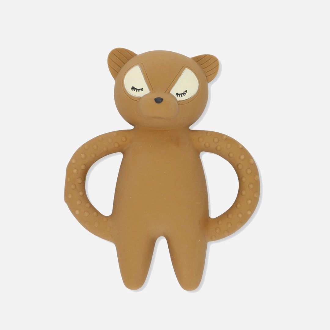 Konges Sløjd Teeth Soother Raccoon - Caramel Brown 3 Konges Sløjd Teeth Soother Raccoon - Caramel Brown