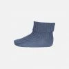 MP Cotton Rib Ankle Socks - Stone Blue Cotton & Linen