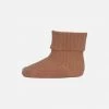 MP Cotton Rib Ankle Socks - Tawny Brown