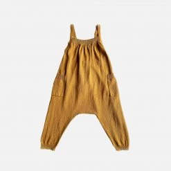 Mabli SALE Cotton/Linen Rhossili Playsuit - Marigold