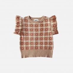 Mabli SALE Cotton/Linen Ffion Singlet - Putty