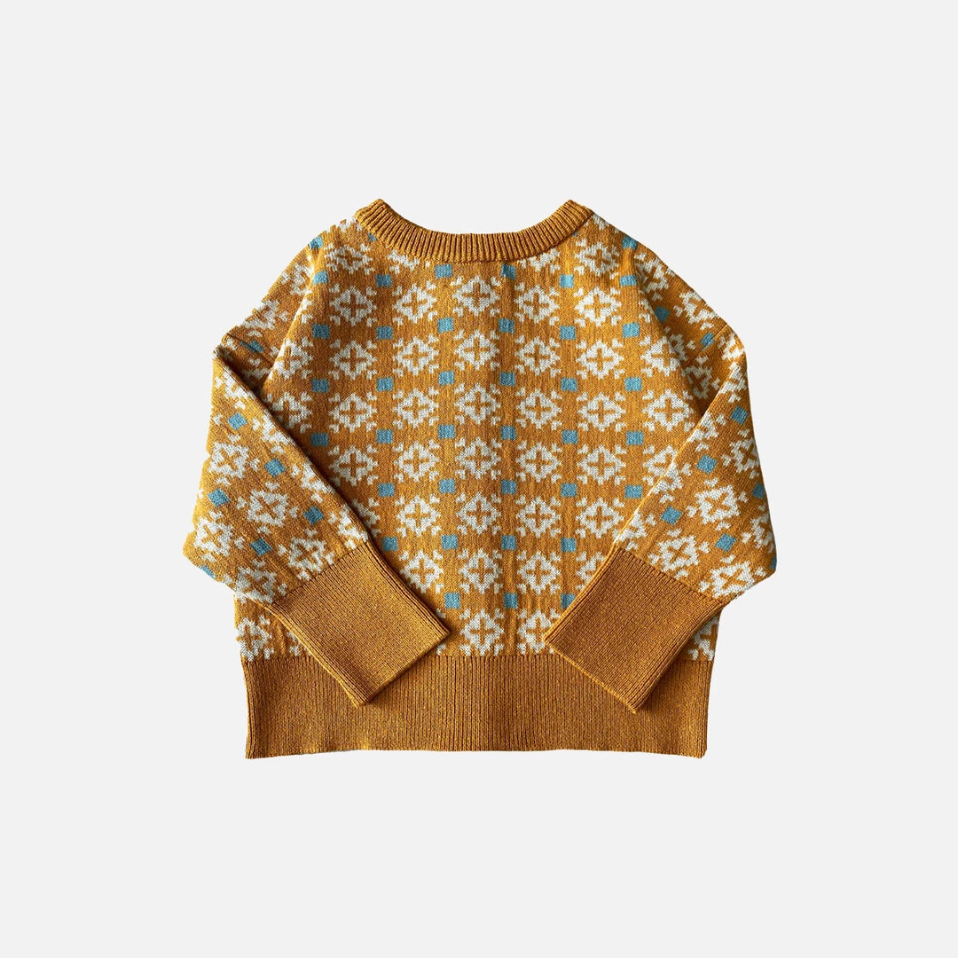 Mabli Cotton/Linen Ffion Cardigan - Marigold 4 Mabli Cotton/Linen Ffion Cardigan - Marigold