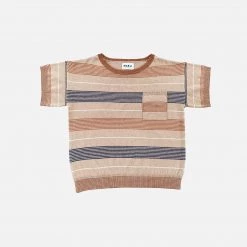Mabli Cotton/Linen Deckchair Tee - Putty SALE