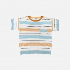 Mabli Cotton/Linen Deckchair Tee - Sand SALE