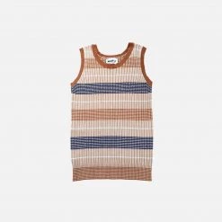 Mabli Cotton/Linen Deckchair Tank - Putty