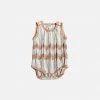 Mabli SALE Cotton/Linen Igam Ogam Romper - Sand/Putty