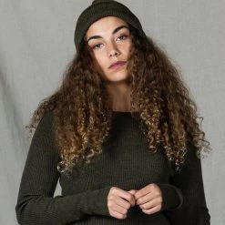 Mabli Women’s Merino Wool Magnus Rib Pullover - Bracken Adults