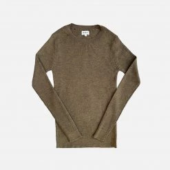 Mabli Women’s Merino Wool Magnus Rib Pullover - Bracken Adults