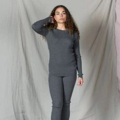 Mabli Adults Women's Merino Wool Medi Skinny Legs - Squirrel