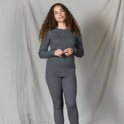 Mabli Adults Women's Merino Wool Medi Skinny Legs - Squirrel