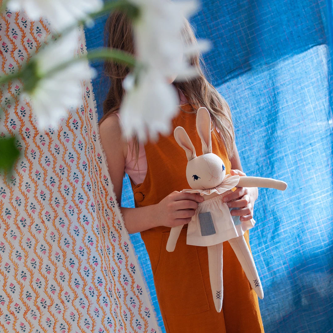 Polka Dot Club Handmade Cotton Medium Rabbit - Flora 6 Polka Dot Club Handmade Cotton Medium Rabbit - Flora