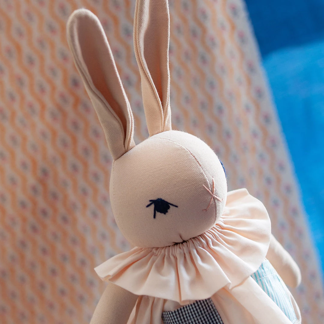 Polka Dot Club Handmade Cotton Medium Rabbit - Flora 7 Polka Dot Club Handmade Cotton Medium Rabbit - Flora