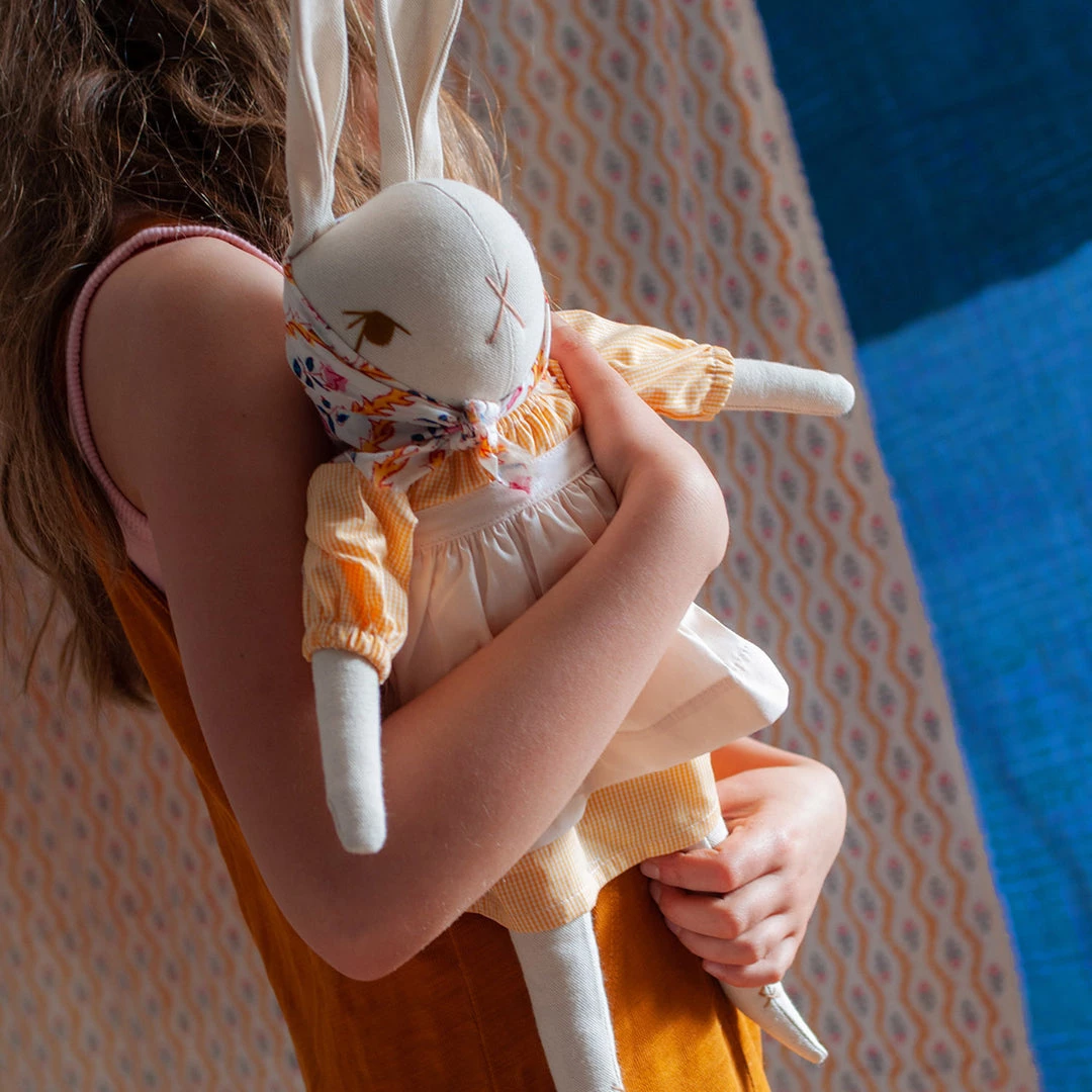 Polka Dot Club Handmade Cotton Large Rabbit - Esme 6 Polka Dot Club Handmade Cotton Large Rabbit - Esme