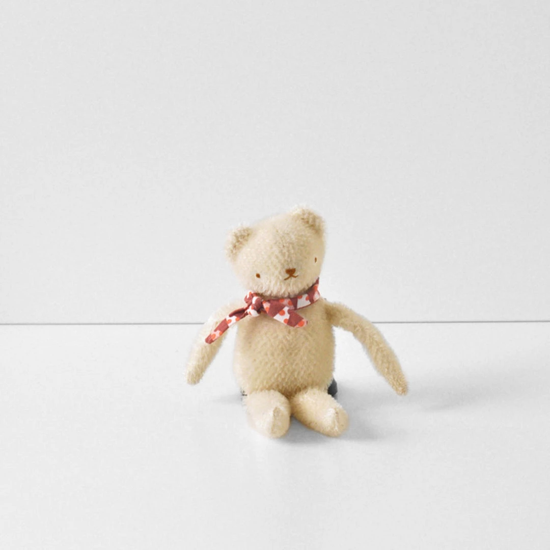 Polka Dot Club Handmade Mohair Floppy Bear - Cream 4 Polka Dot Club Handmade Mohair Floppy Bear - Cream