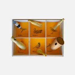 Quelle Est Belle Handmade Wood Bird Callers - American Birds - Set Of 6