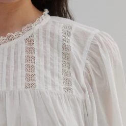 Skall Studio SALE Women's Organic Cotton Cosmos Blouse - Optic White