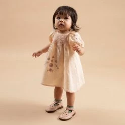 Apolina Organic Linen Maren Dress - Shell Cotton & Linen