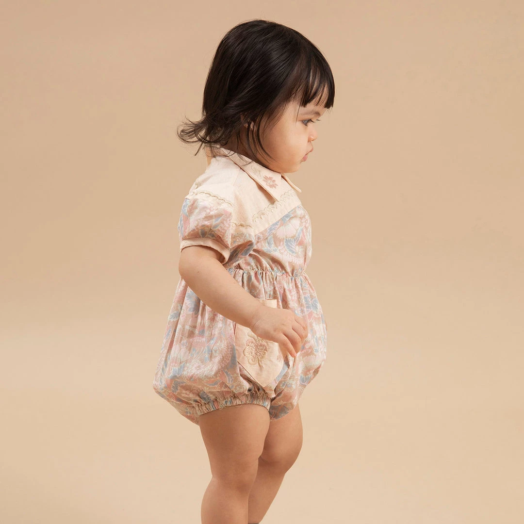 Apolina Organic Cotton Nellie Romper - Woodland Floral 10 Apolina Organic Cotton Nellie Romper - Woodland Floral