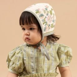 Apolina Cotton & Linen Cotton Hilma Bonnet - Shell