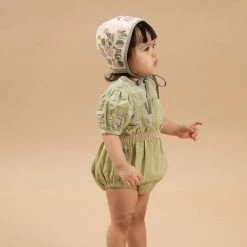 Apolina Cotton & Linen Cotton Hilma Bonnet - Shell