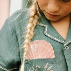 Apolina Exclusive Organic Linen Donny Shirt - Lagoon 10 Apolina Exclusive Organic Linen Donny Shirt - Lagoon