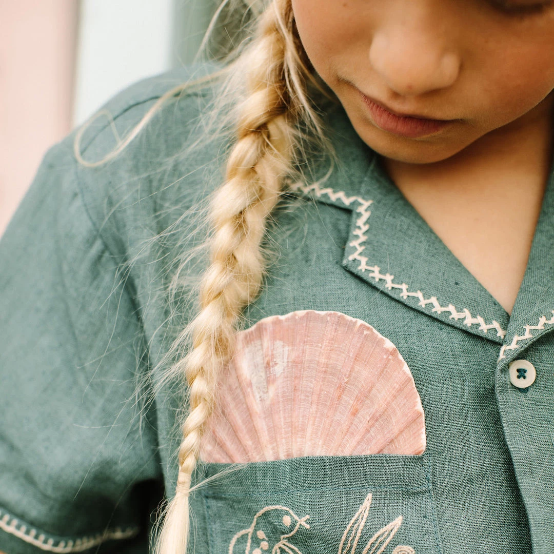 Apolina Exclusive Organic Linen Donny Shirt - Lagoon 6 Apolina Exclusive Organic Linen Donny Shirt - Lagoon