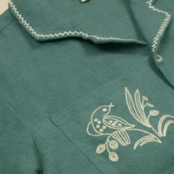 Apolina Exclusive Organic Linen Donny Shirt - Lagoon 9 Apolina Exclusive Organic Linen Donny Shirt - Lagoon