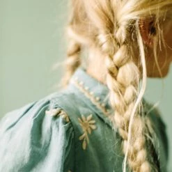 Apolina Organic Linen Ines Blouse - Pool