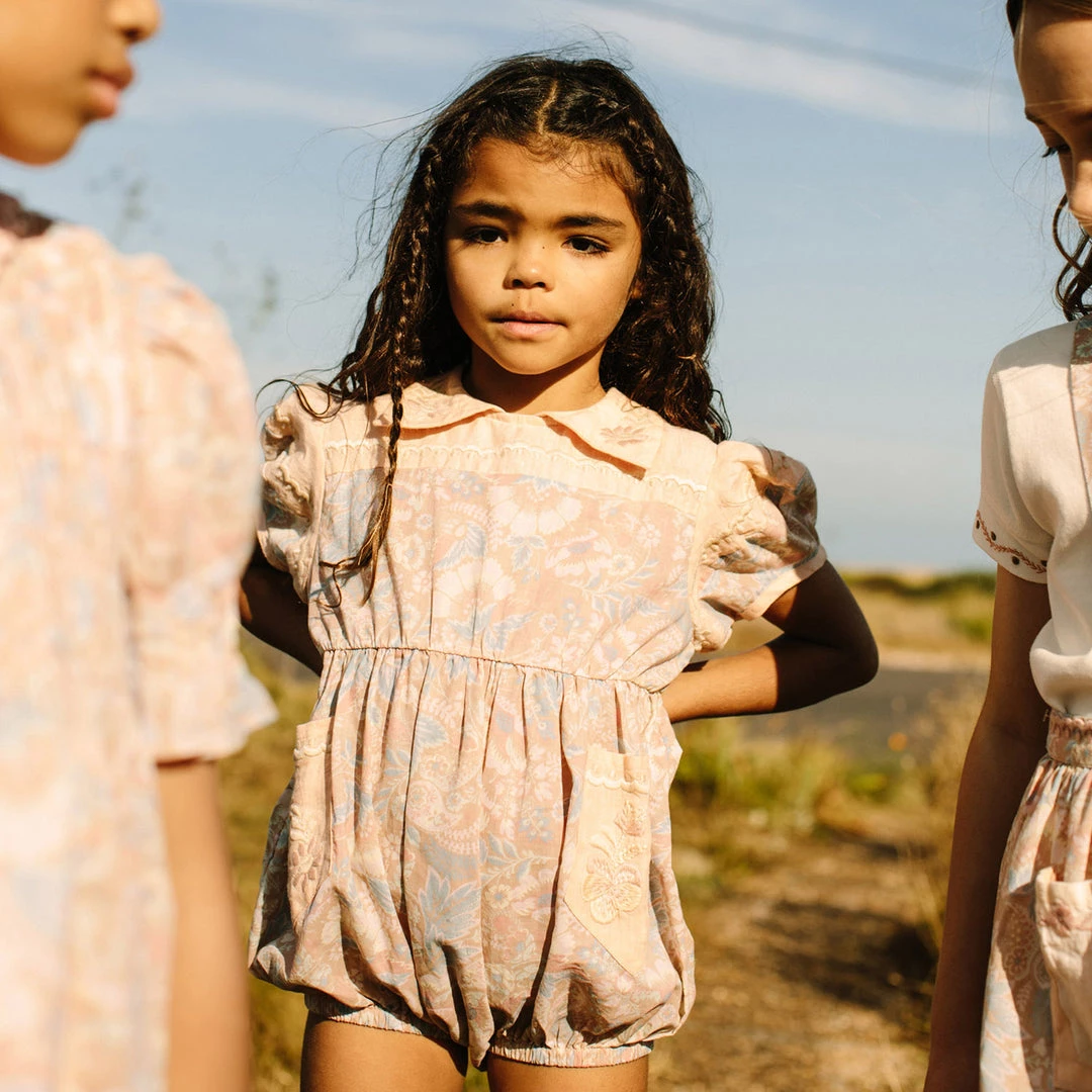 Apolina Organic Cotton Nellie Romper - Woodland Floral 12 Apolina Organic Cotton Nellie Romper - Woodland Floral