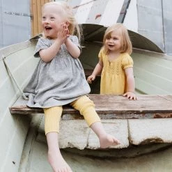 As We Grow SALE Cotton/Alpaca SS Anna Dress - Yellow