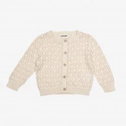 As We Grow SALE Cotton Diamond Cardigan - Cream