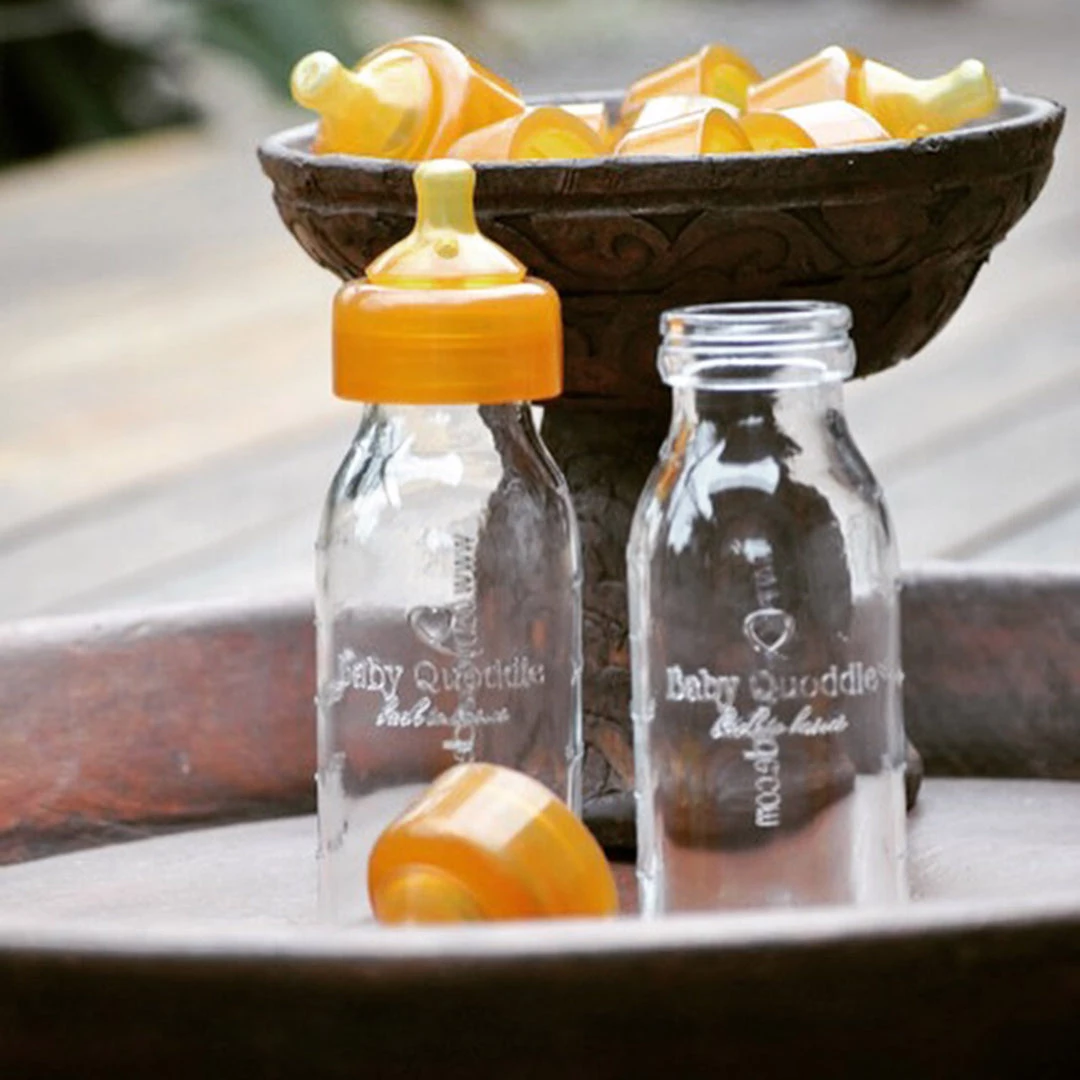 Baby Quoddle Glass And Natural Rubber Abel Bottles - 300ml - 2 Pack - More Options Home & Baby Care 3 Baby Quoddle Glass And Natural Rubber Abel Bottles - 300ml - 2 Pack - More Options Home & Baby Care