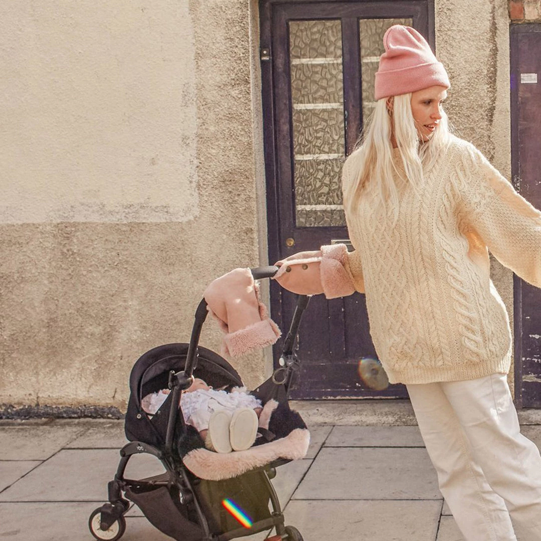 BINIBAMBA Merino Sheepskin Buggy Mittens - Rose Home & Baby Care 7 BINIBAMBA Merino Sheepskin Buggy Mittens - Rose Home & Baby Care