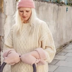 BINIBAMBA Merino Sheepskin Buggy Mittens - Rose Home & Baby Care