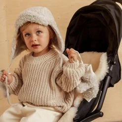 BINIBAMBA Merino Wool Mittens - Cloud Baby Wool