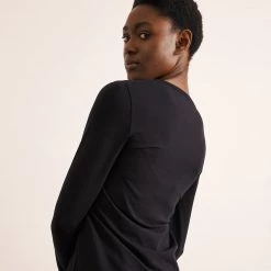 Boob Adults Organic Cotton Maternity Classic LS Top - Black 13 Boob Adults Organic Cotton Maternity Classic LS Top - Black