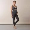 Boob Merino Wool Maternity Once-On-Never-Off Leggings - Dark Grey Melange Adults 2 Boob Merino Wool Maternity Once-On-Never-Off Leggings - Dark Grey Melange Adults