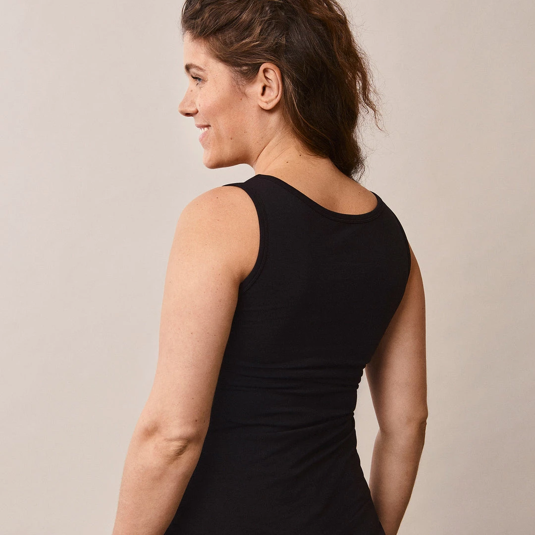 Boob Organic Cotton Maternity Classic Tank Top - Black 5 Boob Organic Cotton Maternity Classic Tank Top - Black