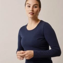 Boob Organic Cotton Maternity Classic LS Top - Midnight Blue