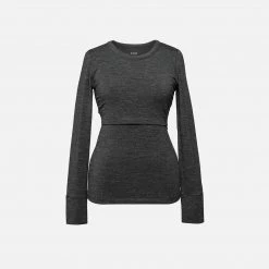 Boob Adults Merino Wool Maternity Top - Dark Grey Melange 19 Boob Adults Merino Wool Maternity Top - Dark Grey Melange