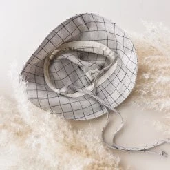 Briar Baby Exclusive Linen Sunbonnet - Natural Grid