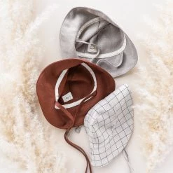 Briar Baby Cotton & Linen Exclusive Linen Sunbonnet - Flax